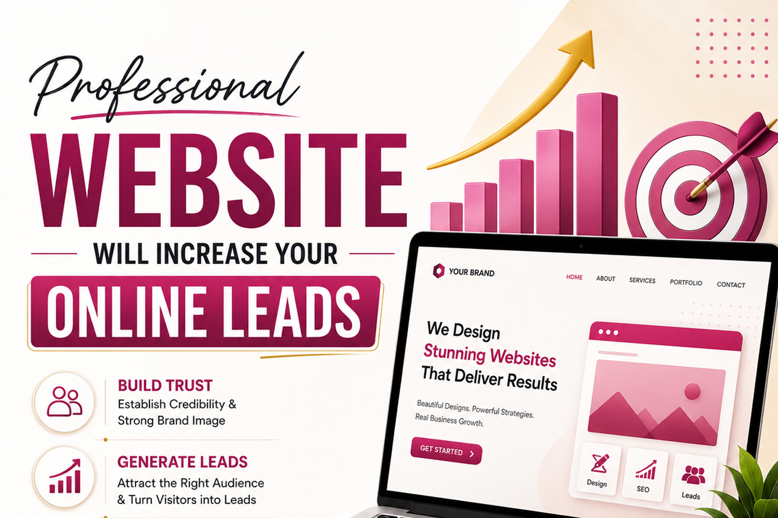 Professional buisness website generating online leads