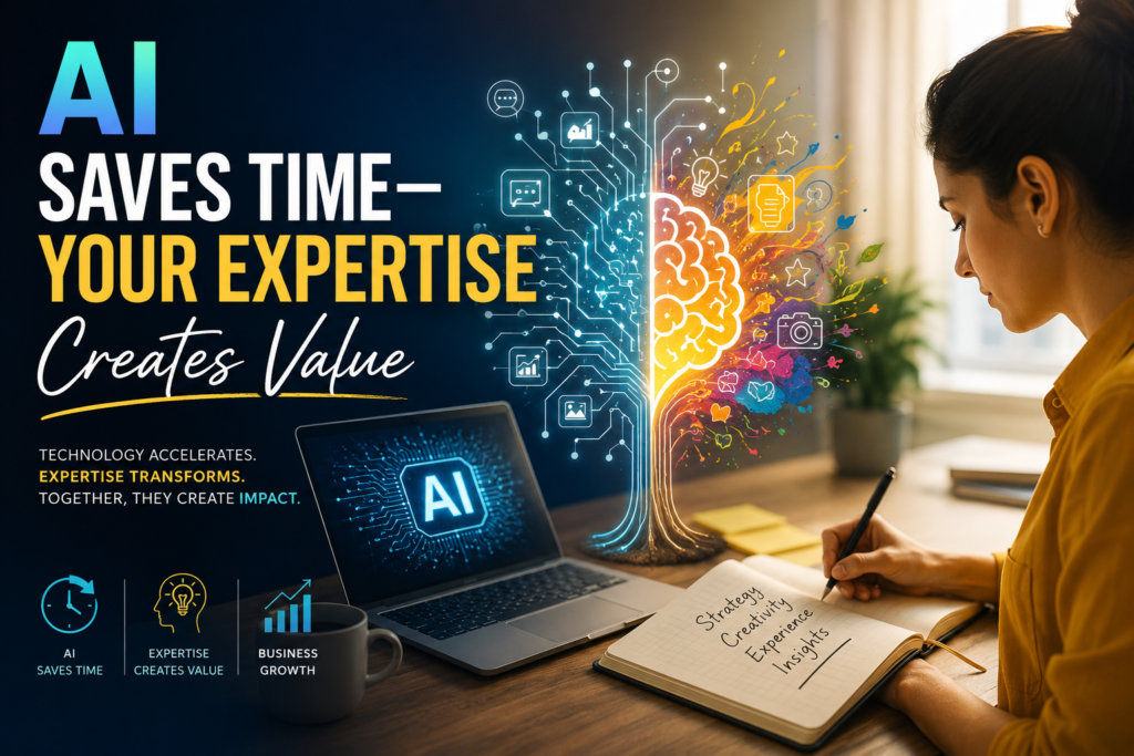 AI Saves your time your expertise create value